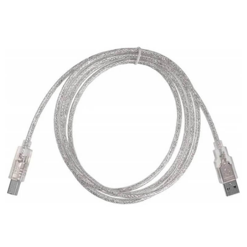 Cable USB AM/BM 1,8m conectores niquelados