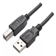 Cable USB AM/BM 1.8MT Negro