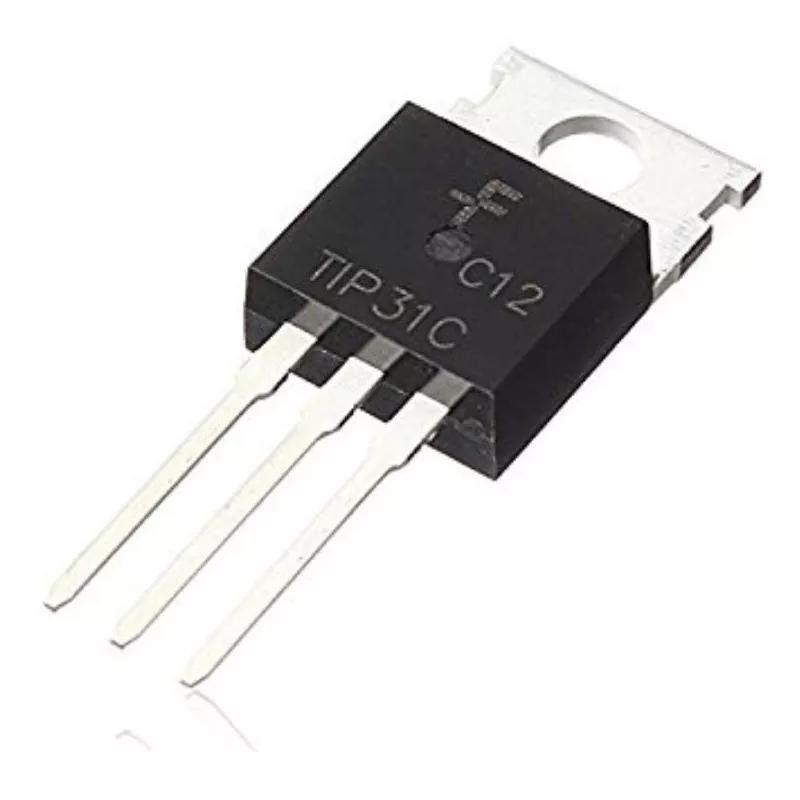 Transistor BJT NPN TIP31C para aplicaciones en audio y motores