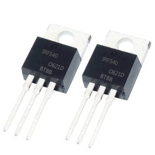 MOSFET de canal N IRF540 en encapsulado TO-220